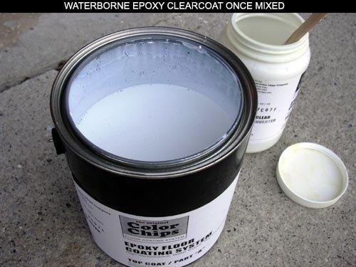 Waterborne Epoxy Clearcoat once mixed