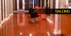 Pure Metallic epoxy salon example