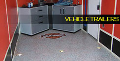 Vehicle trailer epoxy floor example