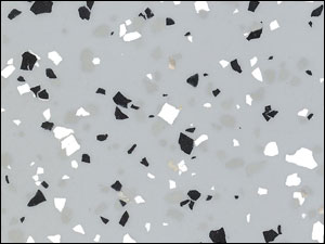 Black Marble Sparkle Chips - Med Broadcast, Norklad 200 - Gray, HPU 747 Urethane