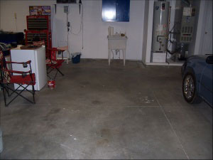 Original Color Chips Garage Floor Photo Gallery, Before