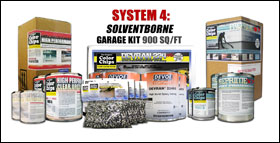 System 4 "Solventborne" 4 Car Garage Epoxy Paint