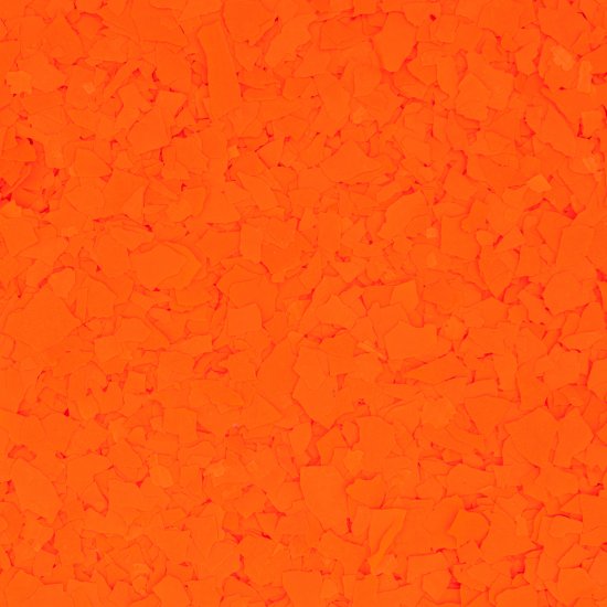 Color Chips Black Light Flakes - for Epoxy Floors - Neon Orange 1/4" - Click Image to Close