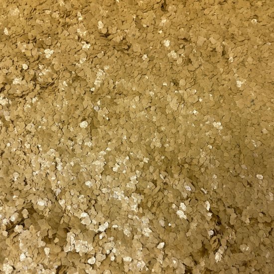 [BLOWOUT] Pure Metallic Naturals BEIGE Mica Flakes 1/8'' - 2oz wt. (12oz by volume) - Click Image to Close