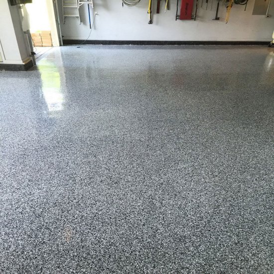 Garage Floor Epoxy Kit - Custom Paint - 2 Car Garage 500sqft Full Broadcast - Click Image to Close