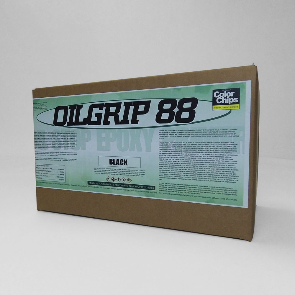 Oil Grip 88 - Oil Stop Epoxy Primer Paint - Black 2 Gallon