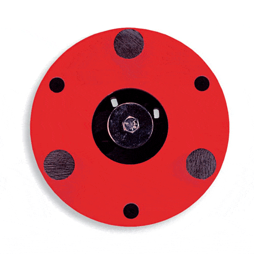 Onfloor Red Diamond Head Plates (3) Concrete Grinder Discs - 8" - Click Image to Close