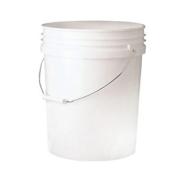 Empty 5 Gallon Plastic Bucket (gray)