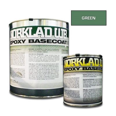 Norklad WB Colored Epoxy - Concrete Floor Paint - Green 250+ sq ft