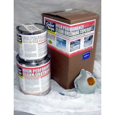 Color Chips Urethane Clear Coat Kit - Polyurethane 4,500+ sq/ft - Click Image to Close