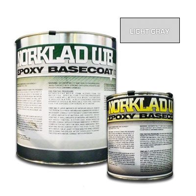 Norklad WB Colored Epoxy - Concrete Floor Paint - Light Gray 250+ sq ft - Click Image to Close