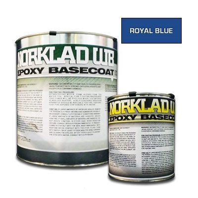 Norklad WB Colored Epoxy - Concete Floor Paint - Royal Blue 250+ sq ft - Click Image to Close